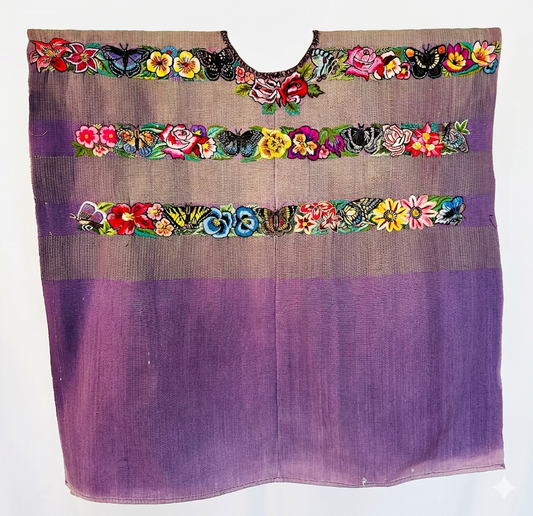 Vintage Handwoven Huipil from Santiago Atitlan, Guatemala