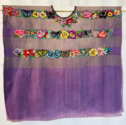 Vintage Handwoven Huipil from Santiago Atitlan, Guatemala