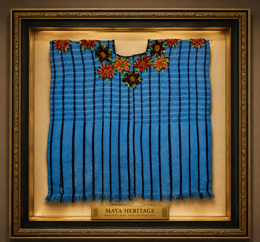 Vintage Handwoven Huipil from Santa Lucia Utatlan, Guatemala
