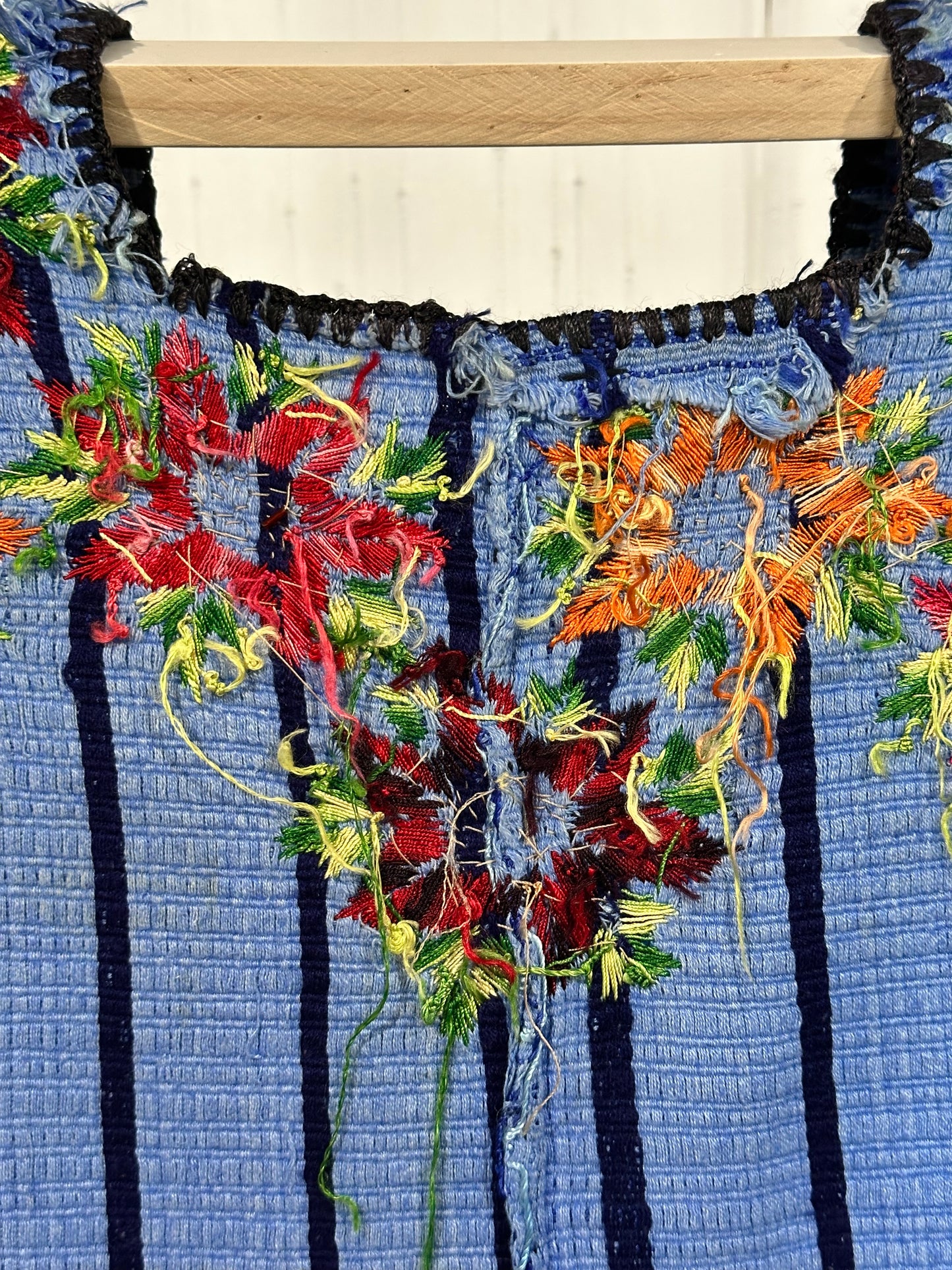 Vintage Handwoven Huipil from Santa Lucia Utatlan, Guatemala
