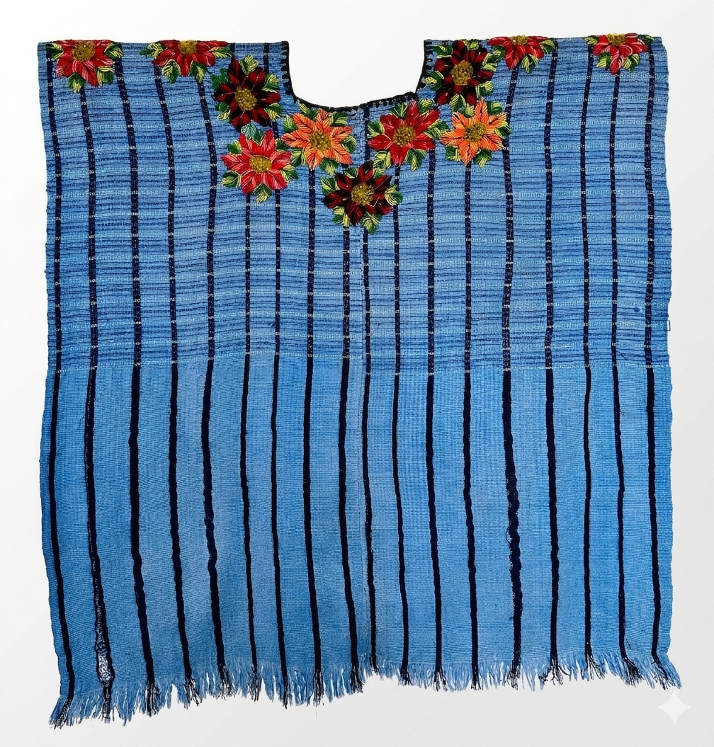 Vintage Handwoven Huipil from Santa Lucia Utatlan, Guatemala