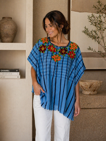 Vintage Handwoven Huipil from Santa Lucia Utatlan, Guatemala