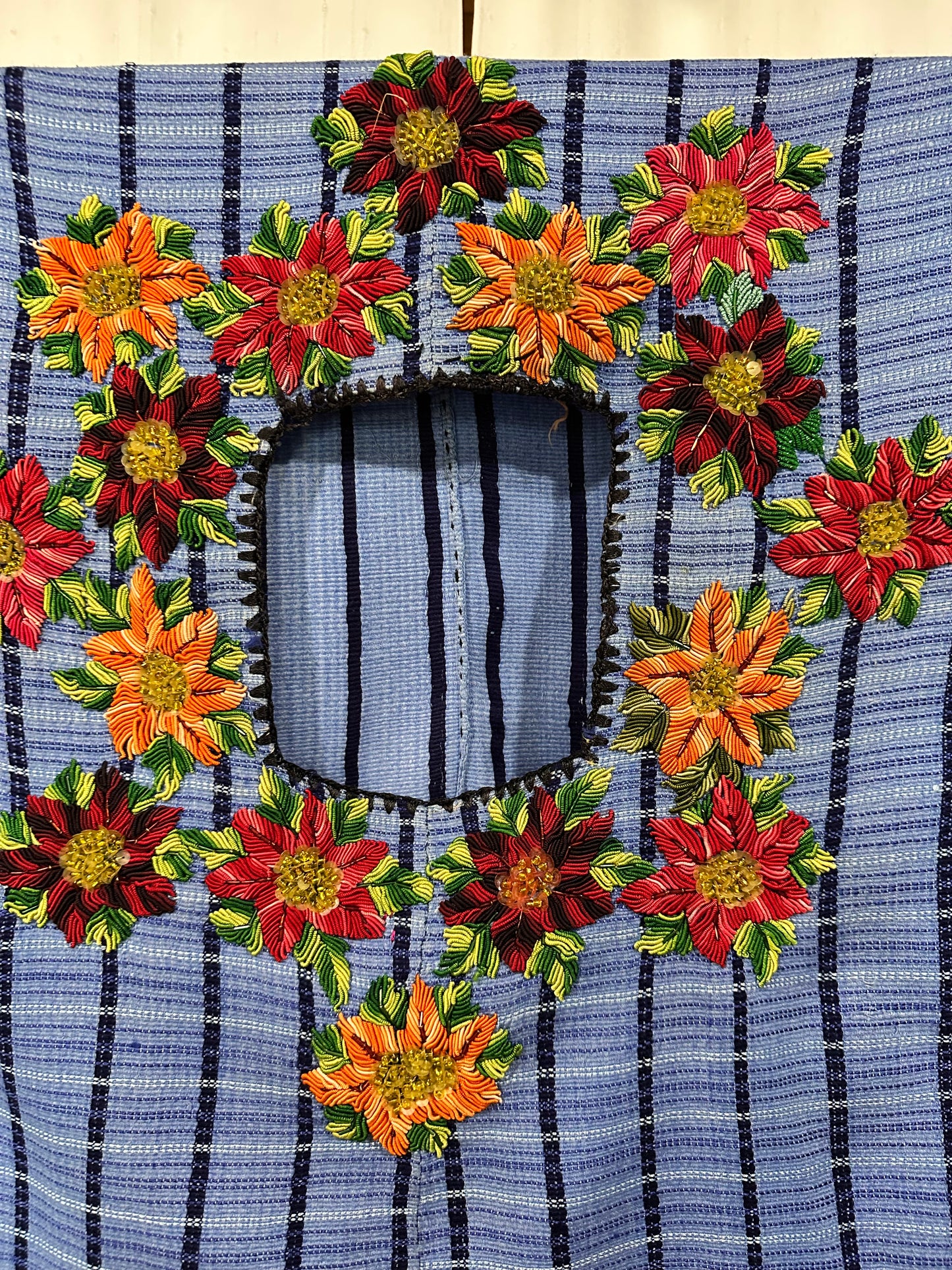 Vintage Handwoven Huipil from Santa Lucia Utatlan, Guatemala
