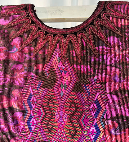 Vintage Ceremonial Huipil from Nebaj, Guatemala