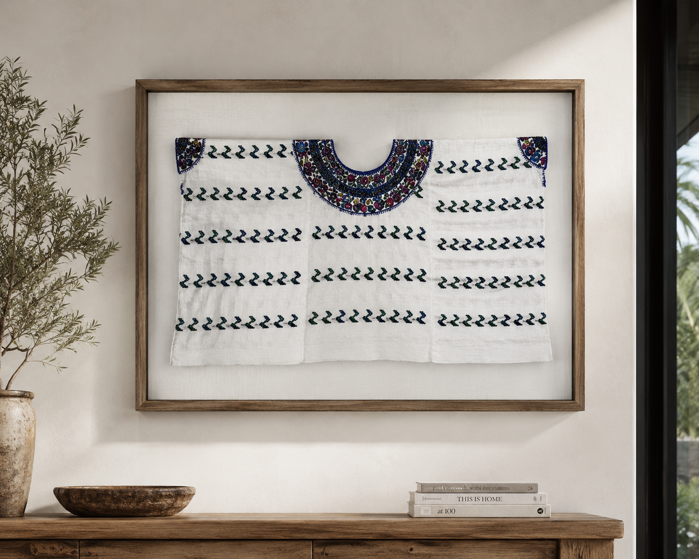 Vintage Handwoven Huipil from Coban, Guatemala
