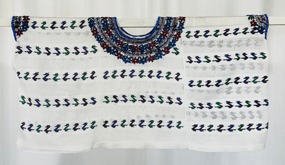 Vintage Handwoven Huipil from Coban, Guatemala