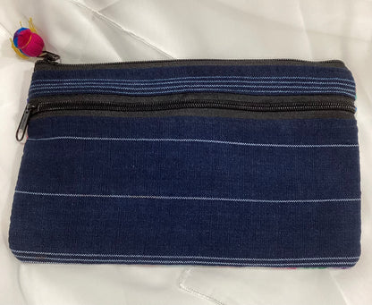 Make up Bag #20 Handwoven Guatemalan Embroidered Cosmetic Bag | Geometric Artisan Clutch