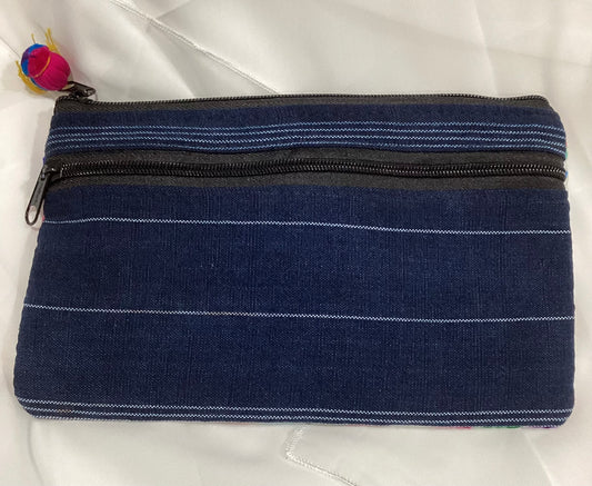 Make up Bag #20 Handwoven Guatemalan Embroidered Cosmetic Bag | Geometric Artisan Clutch