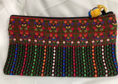 Handwoven Guatemalan Embroidered Cosmetic Bag | Artisan Clutch