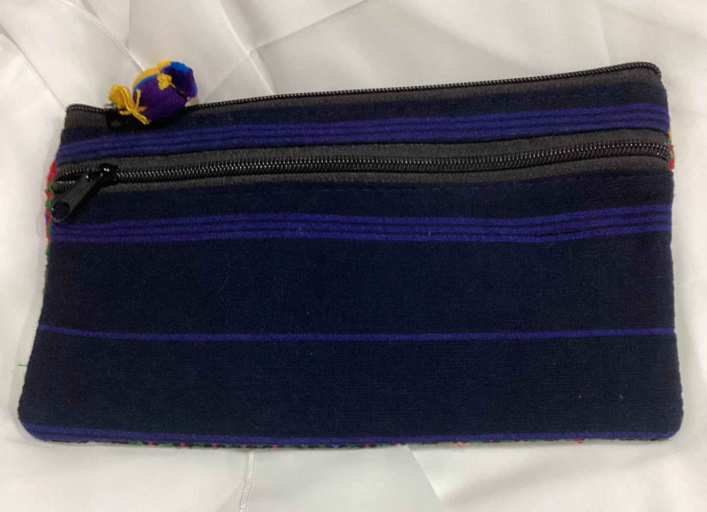 Handwoven Guatemalan Embroidered Cosmetic Bag | Artisan Clutch