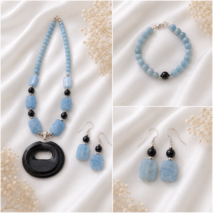 Guatemalan Jade Jewelry Set | Necklace, Bracelet & Earrings