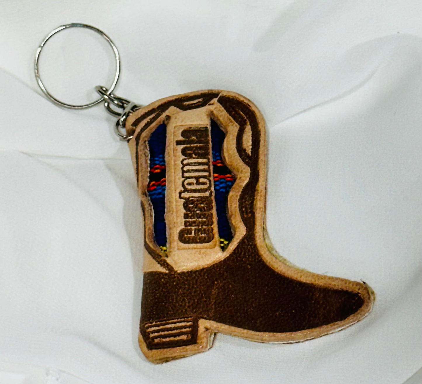 Guatemala Leather Boot Keychain | Handcrafted Souvenir