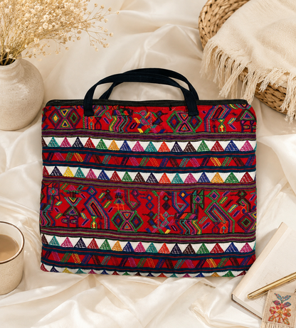 Handcrafted Padded Laptop Bag | Guatemalan Textile