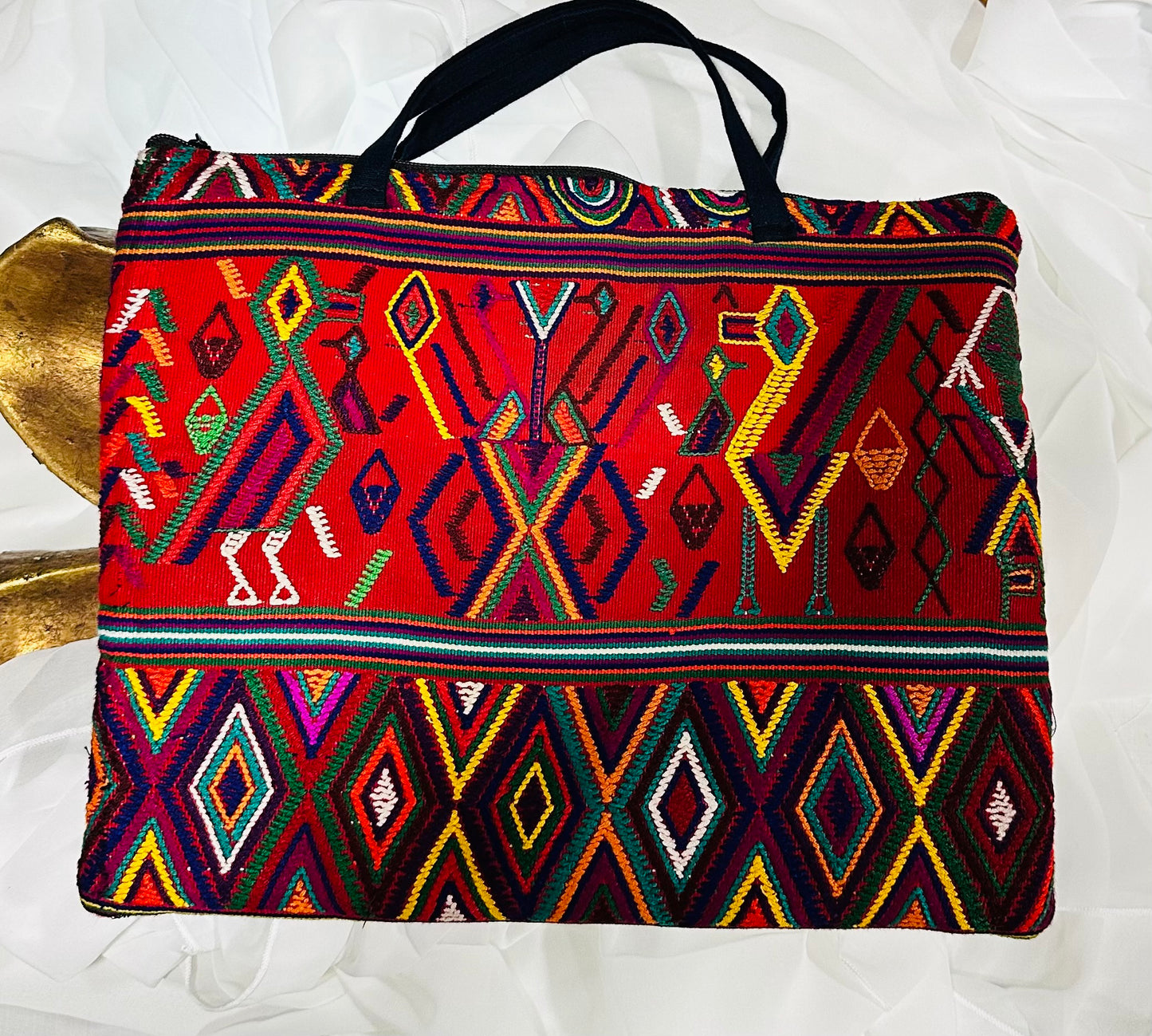 Handcrafted Guatemalan Padded Laptop Bag | Maya Textile Sleeve