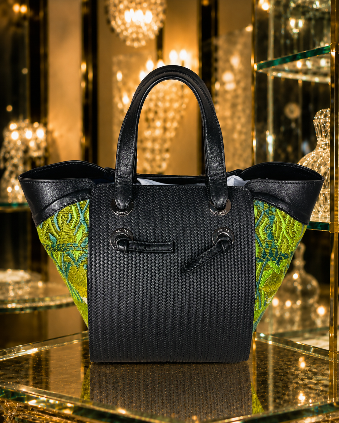 Luxury Guatemalan Leather & Huipil Handbag | Handmade Artisan Statement Bag