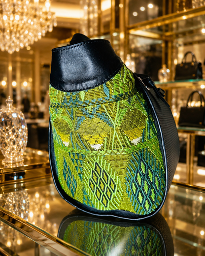 Luxury Guatemalan Leather & Huipil Handbag | Handmade Artisan Statement Bag