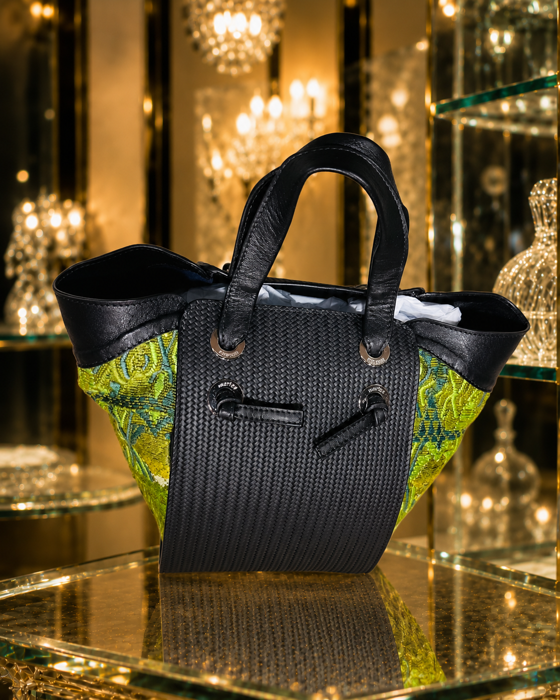 Luxury Guatemalan Leather & Huipil Handbag | Handmade Artisan Statement Bag
