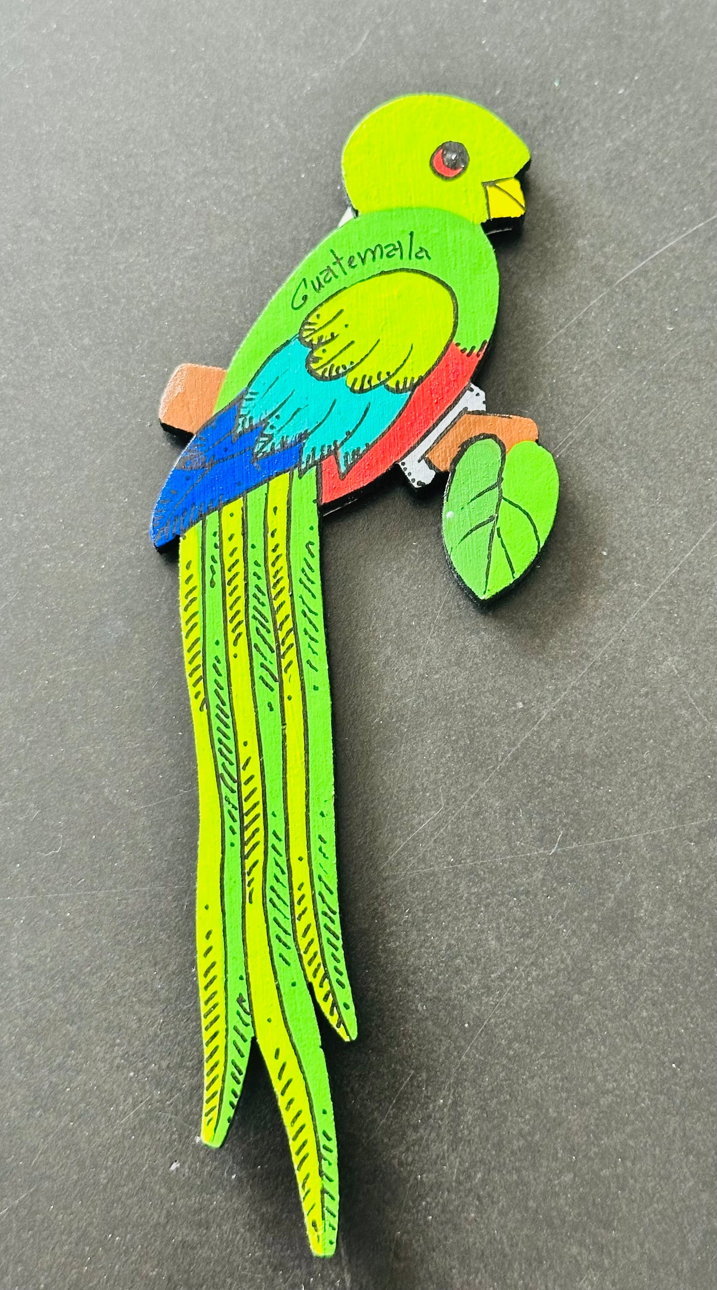 Handcrafted Guatemalan Quetzal Bird Magnet