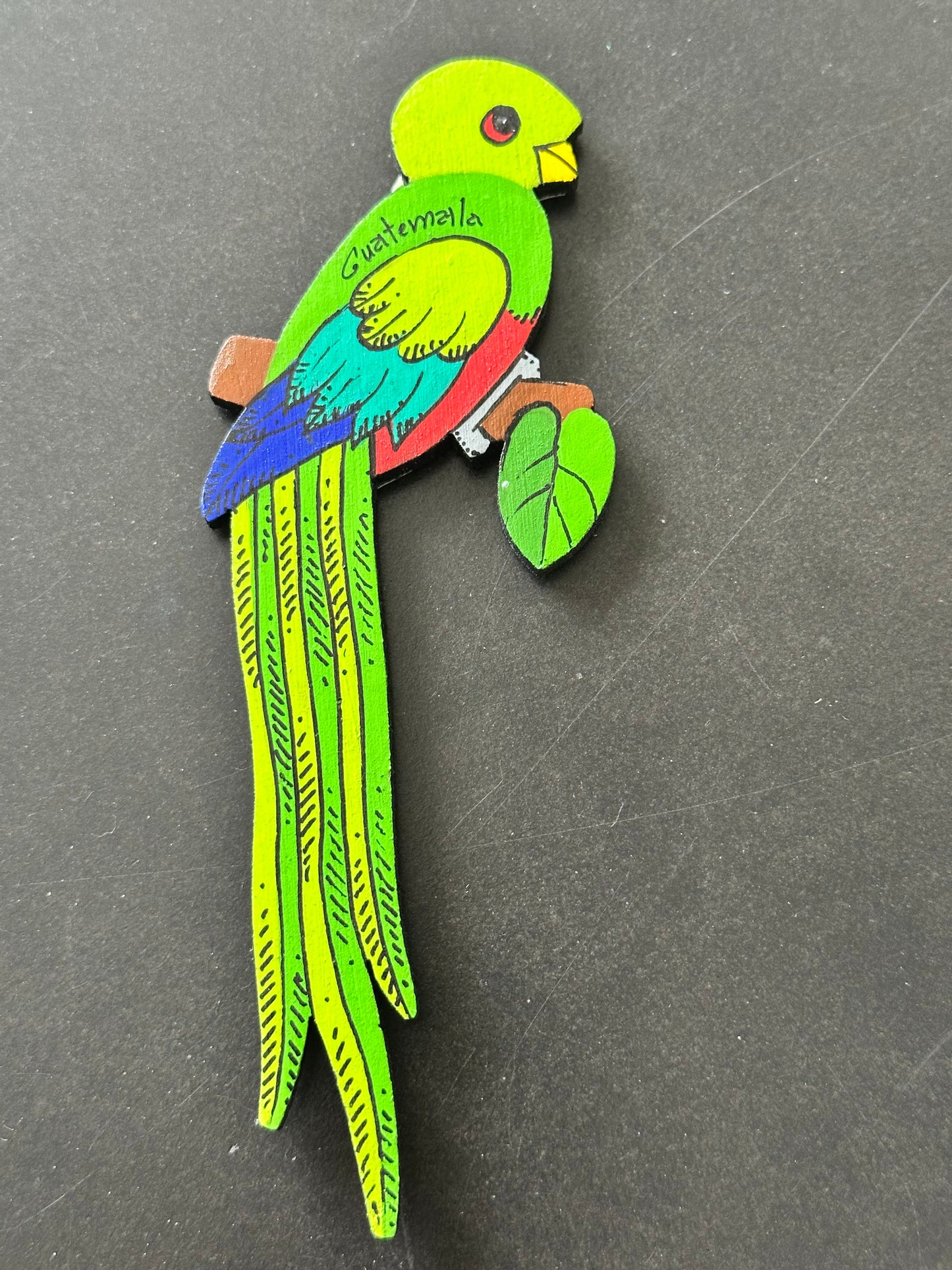 Handcrafted Guatemalan Quetzal Bird Magnet