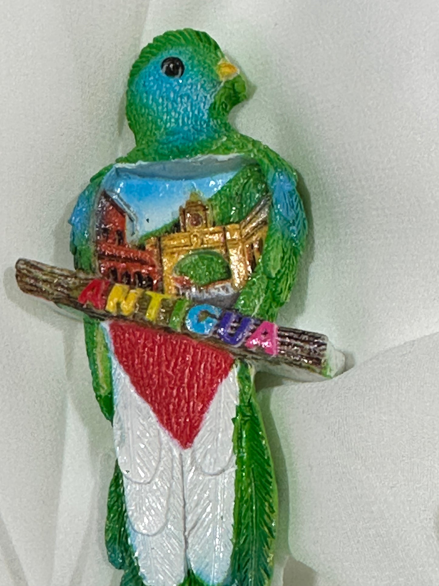 Guatemala Quetzal Bird Magnet | Handcrafted Souvenir