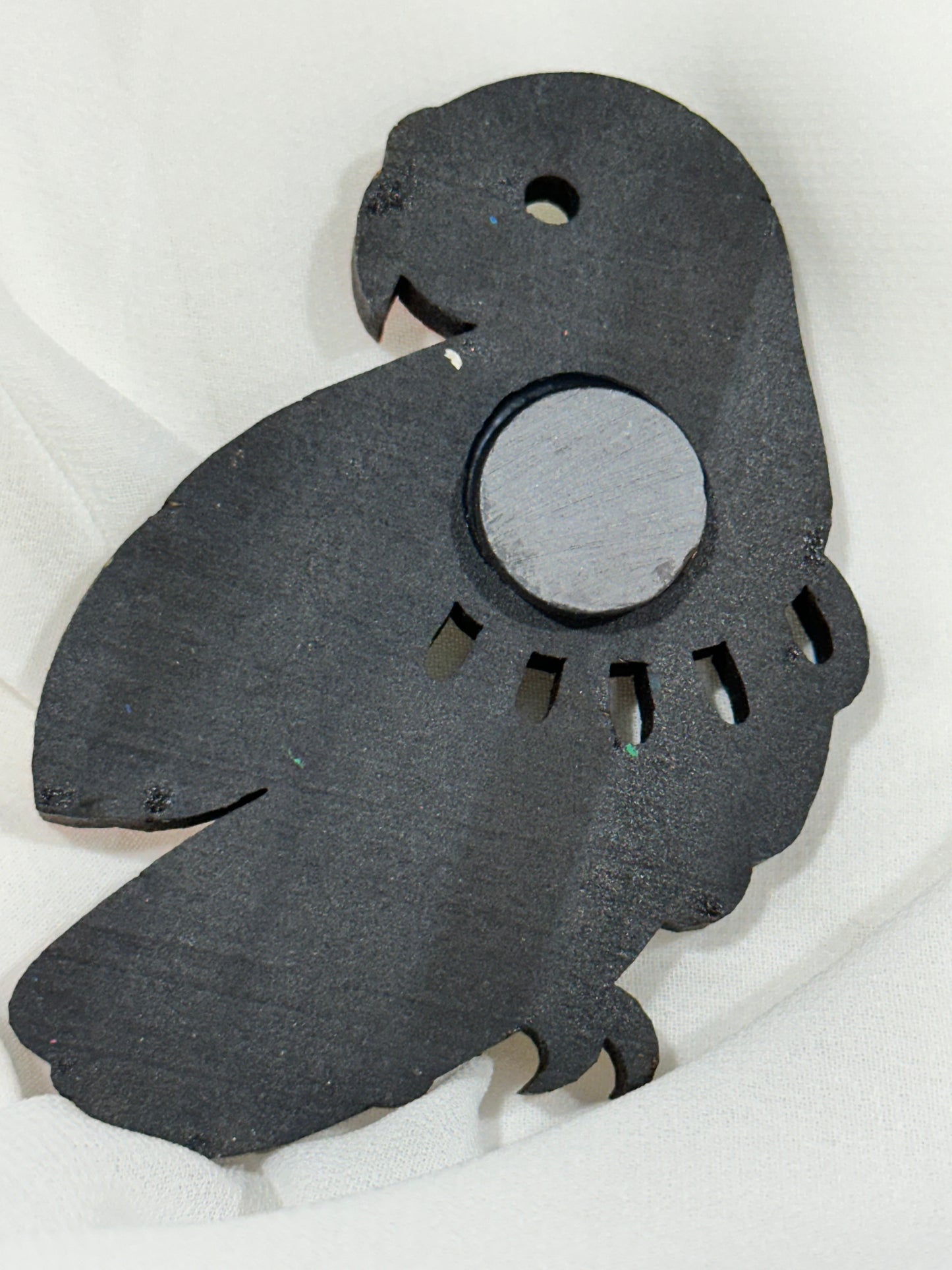 Hand Painted Wooden Guatemala Parrot Magnet