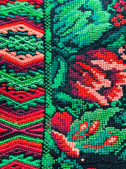 Handwoven Guatemalan Embroidered Cosmetic Bag | Artisan Clutch Pouch