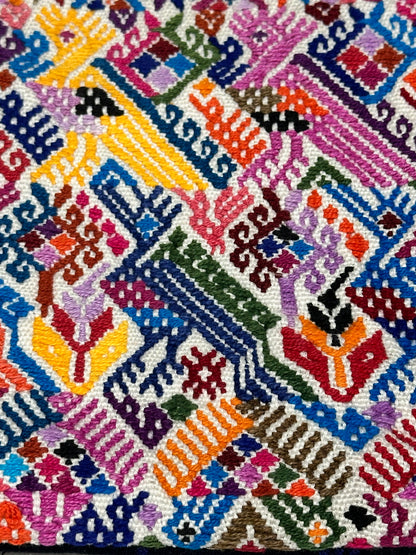 Handcrafted Guatemalan Embroidered Cosmetic Bag | Artisan Clutch Pouch