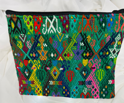 Vintage Guatemalan Huipil Cosmetic Pouch