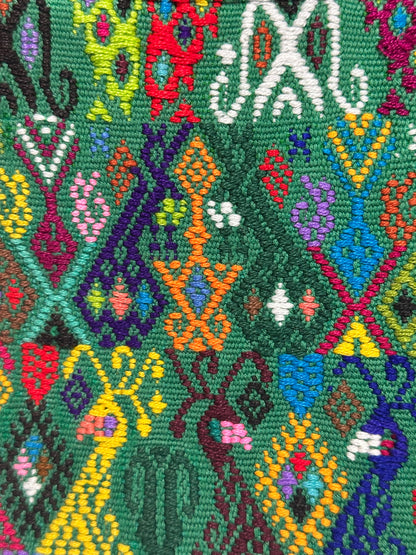 Vintage Guatemalan Huipil Cosmetic Pouch