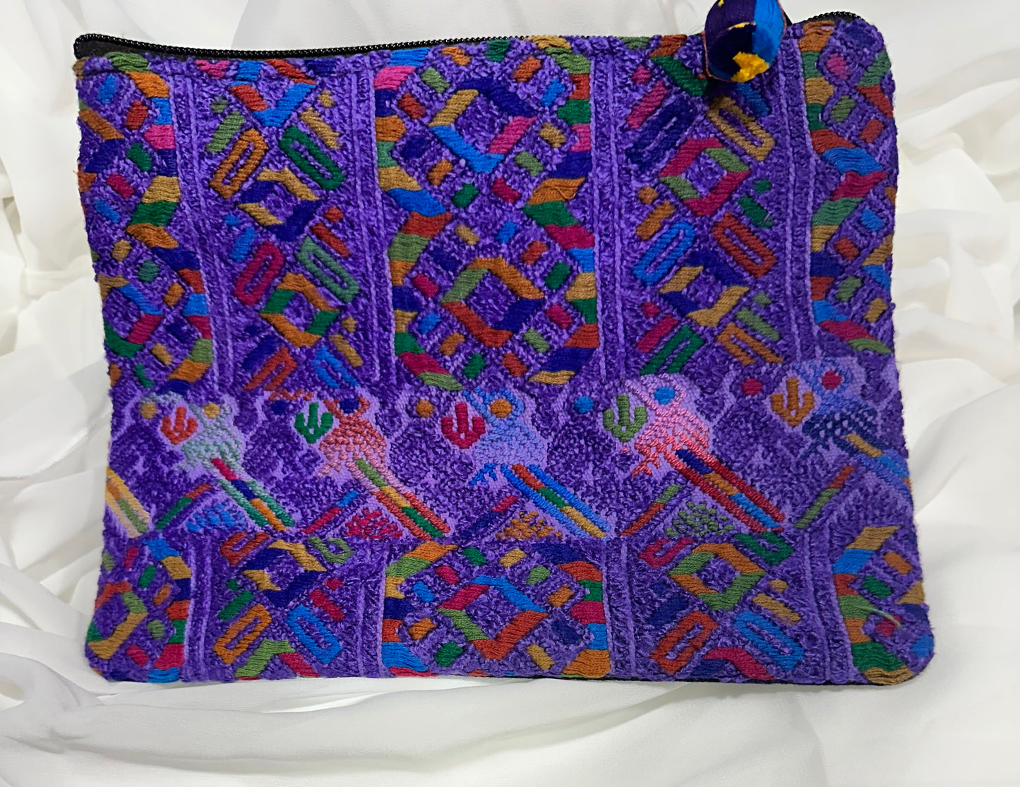 Handwoven Guatemalan Artisan Cosmetic Bag |Clutch Pouch