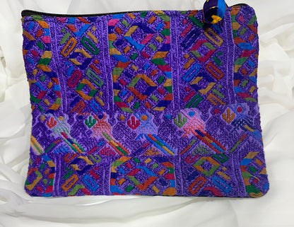 Handwoven Guatemalan Artisan Cosmetic Bag |Clutch Pouch