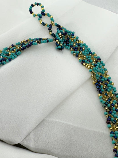 Turquoise & Sapphire Blue Statement Necklace