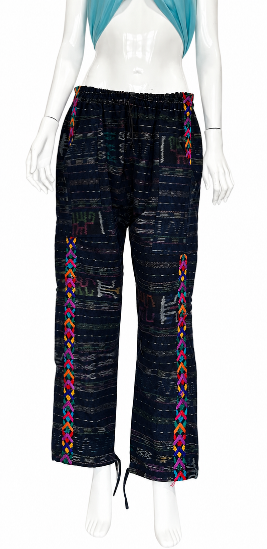 Handwoven Artisan Cotton Pants | Relaxed Fit