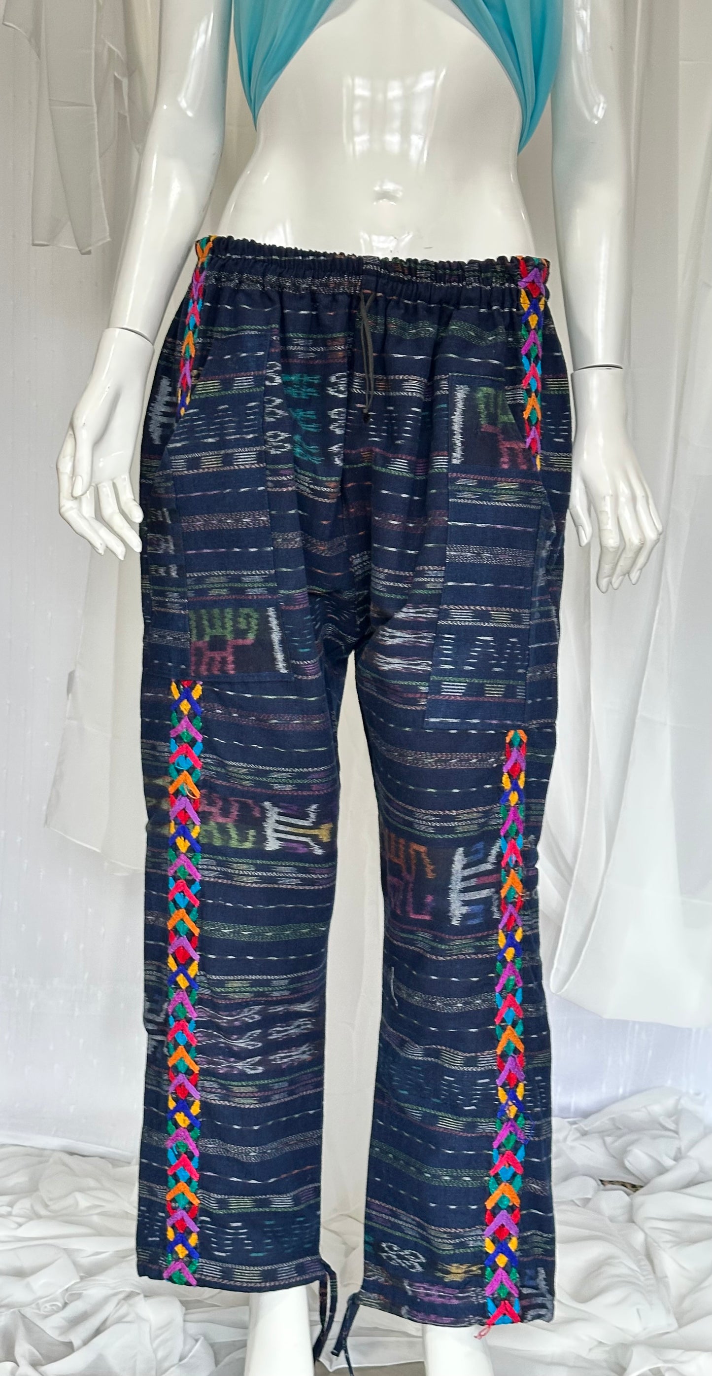Handwoven Artisan Cotton Pants | Relaxed Fit