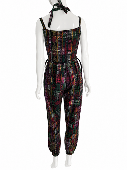 One of a Kind Guatemalan Embroidered Jumpsuit | Artisan Boho Fashion | 100% Cotton