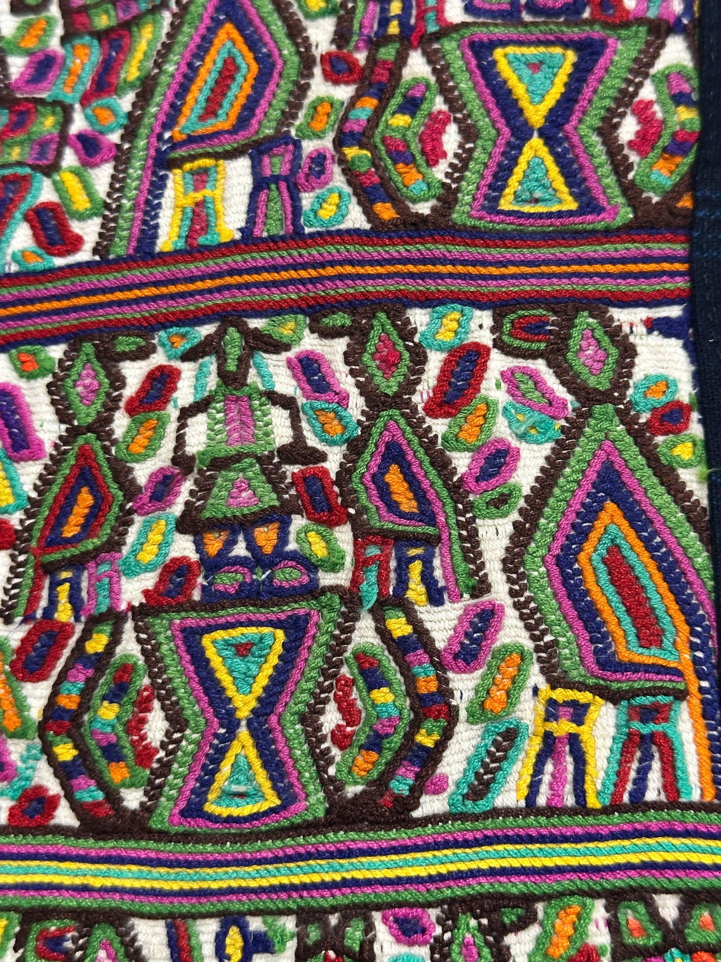 Handcrafted Padded Laptop Bag | Guatemalan Artisan Textile | Embroidered Front & Woven Back