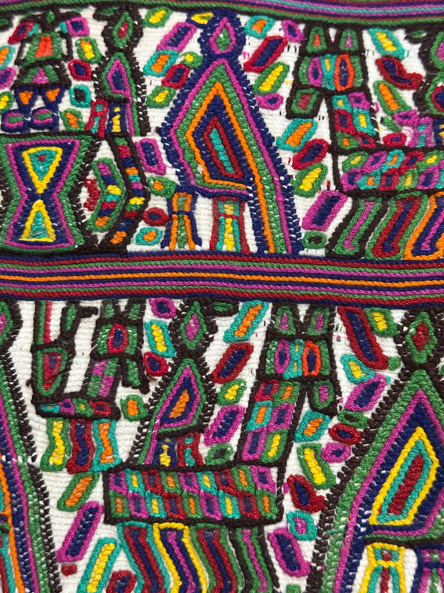 Handcrafted Padded Laptop Bag | Guatemalan Artisan Textile | Embroidered Front & Woven Back