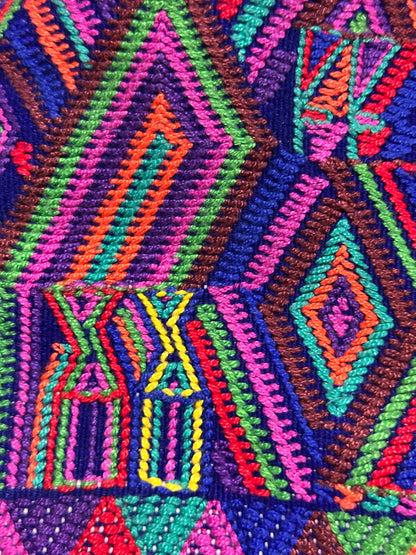 Handcrafted Padded Laptop Bag | Guatemalan Textile | Embroidered Design