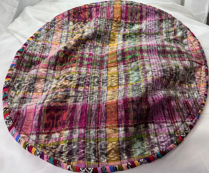Handcrafted Guatemalan Floral Round Pillow