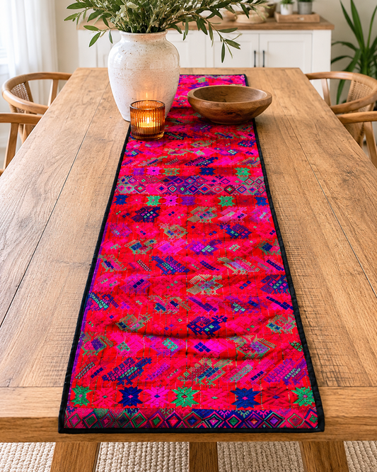 Vintage Handwoven Maya Textile Runner | Chichicastenango, Guatemala