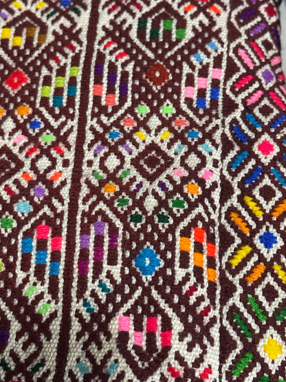 Handcrafted Guatemalan Maya Textile Crossbody Bag |  Traditional Multicolor Embroidery