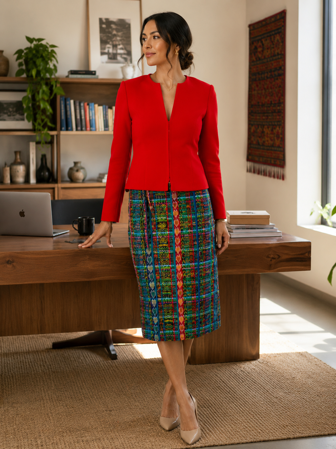 Handwoven Guatemalan Wraparound Skirt | 100% Cotton Artisan Made