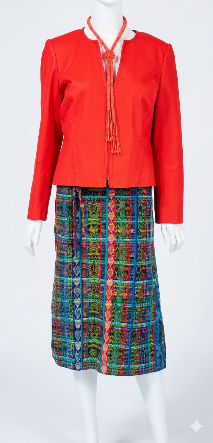 Handwoven Guatemalan Wraparound Skirt | 100% Cotton Artisan Made