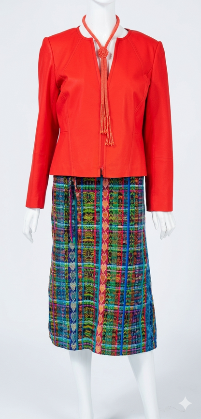 Handwoven Guatemalan Wraparound Skirt | 100% Cotton Artisan Made