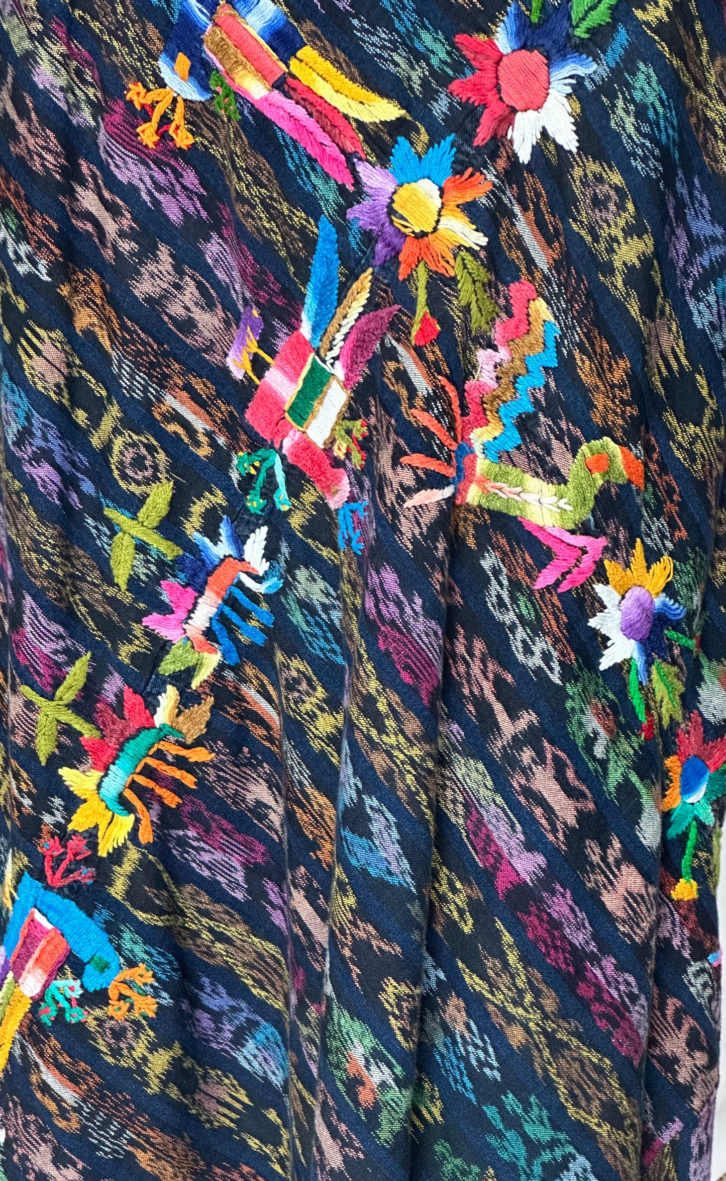 Handwoven Guatemalan Wraparound Skirt | 100% Cotton Artisan Textile