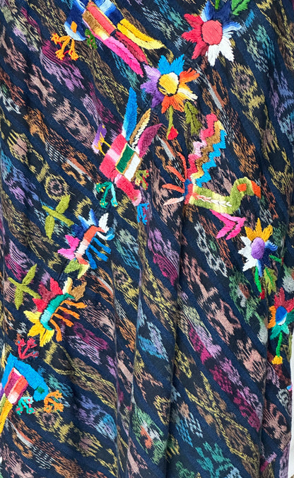 Handwoven Guatemalan Wraparound Skirt | 100% Cotton Artisan Textile