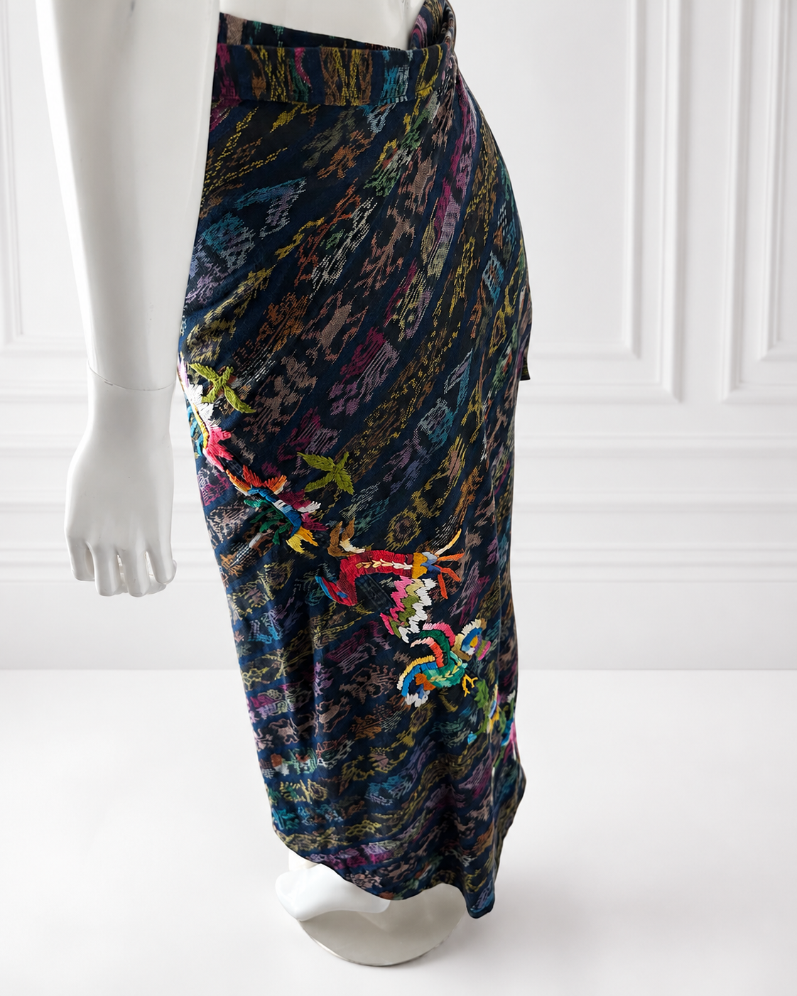 Handwoven Guatemalan Wraparound Skirt | 100% Cotton Artisan Textile