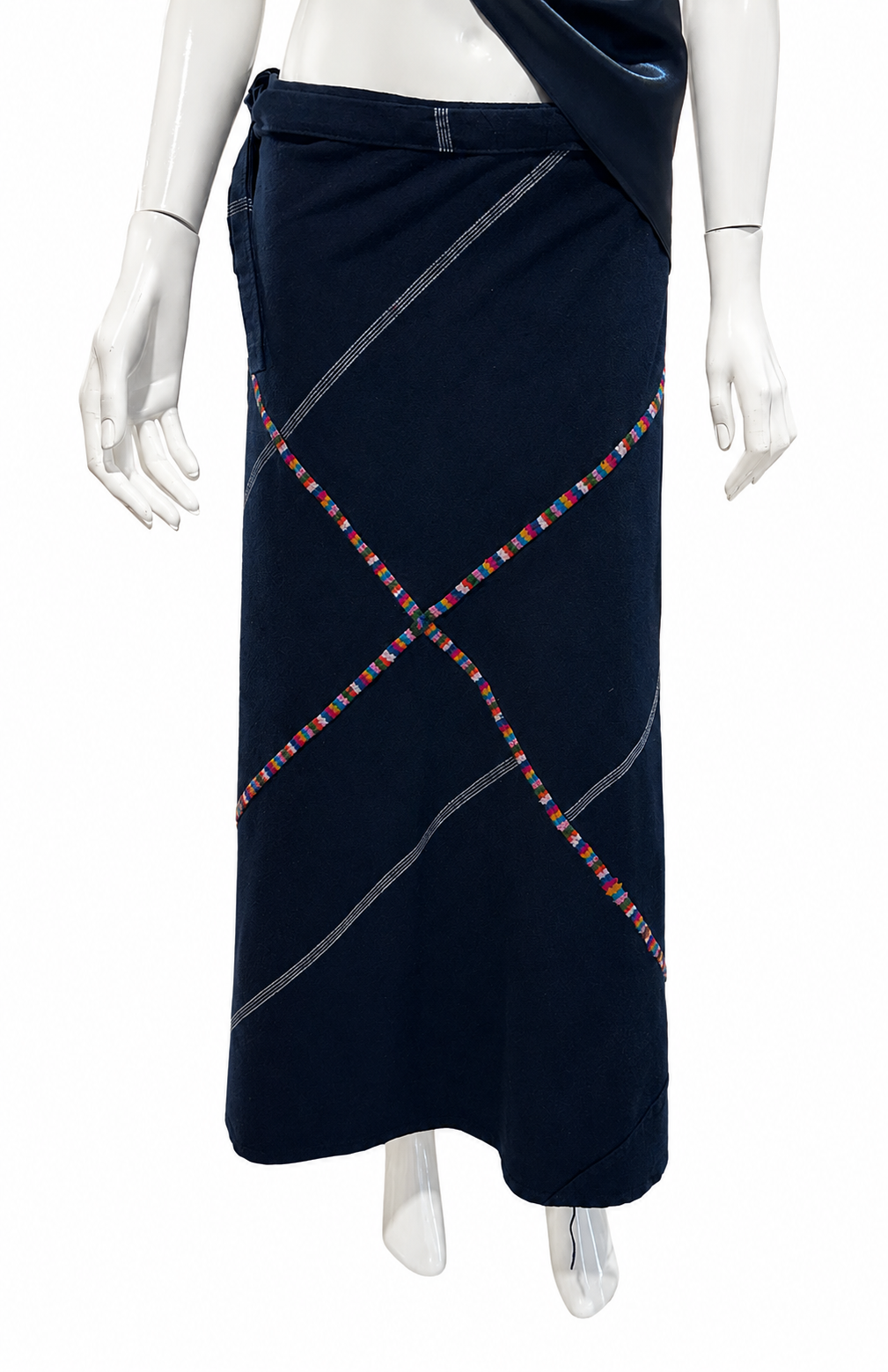 Vintage Guatemalan Wraparound Skirt | Handwoven Artisan Textile