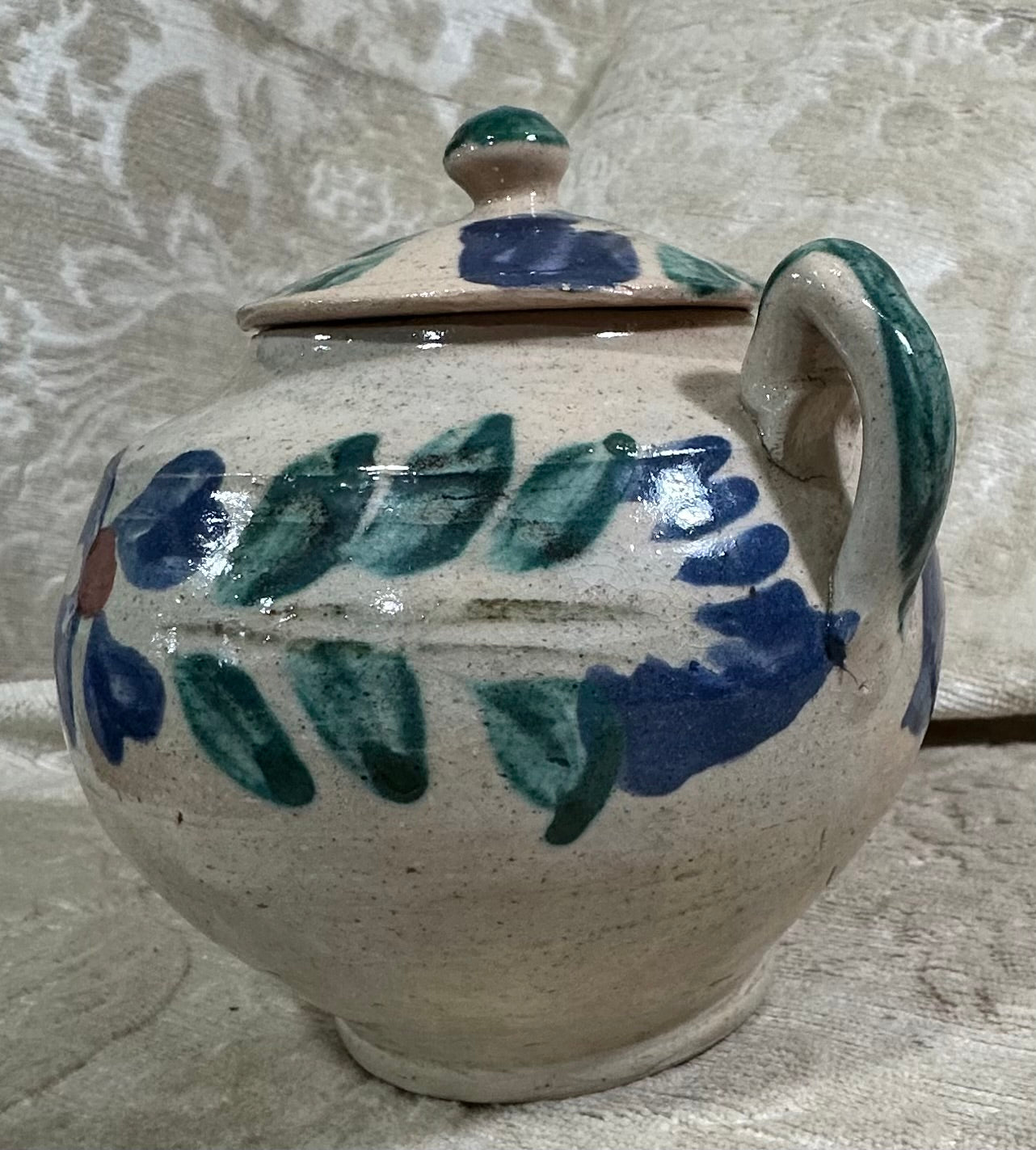 Handcrafted Guatemalan Ceramic Sugar Bowl | Artisan Pottery from San Martin Jilotepeque