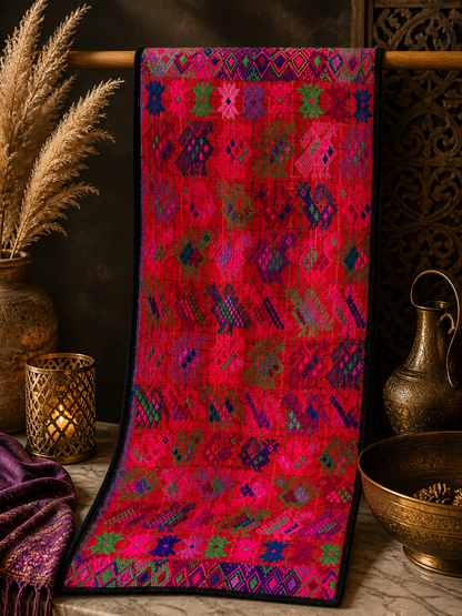Vintage Handwoven Maya Textile Runner | Chichicastenango, Guatemala